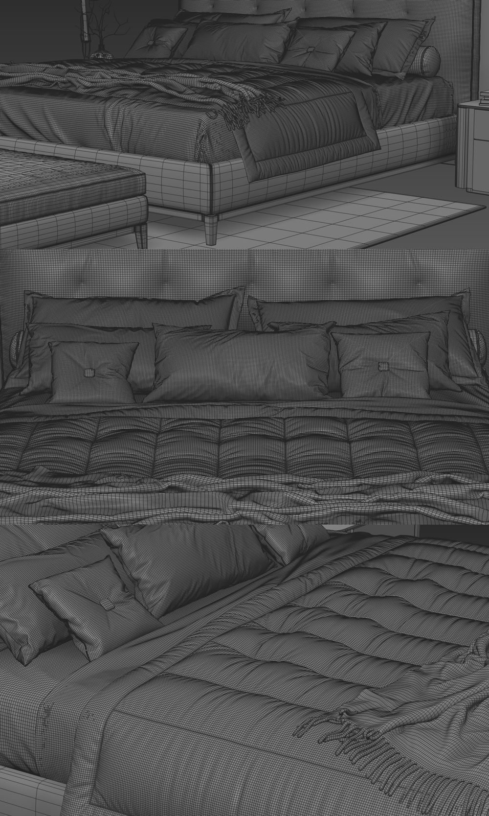 Andersen Bed Set 3D model_2