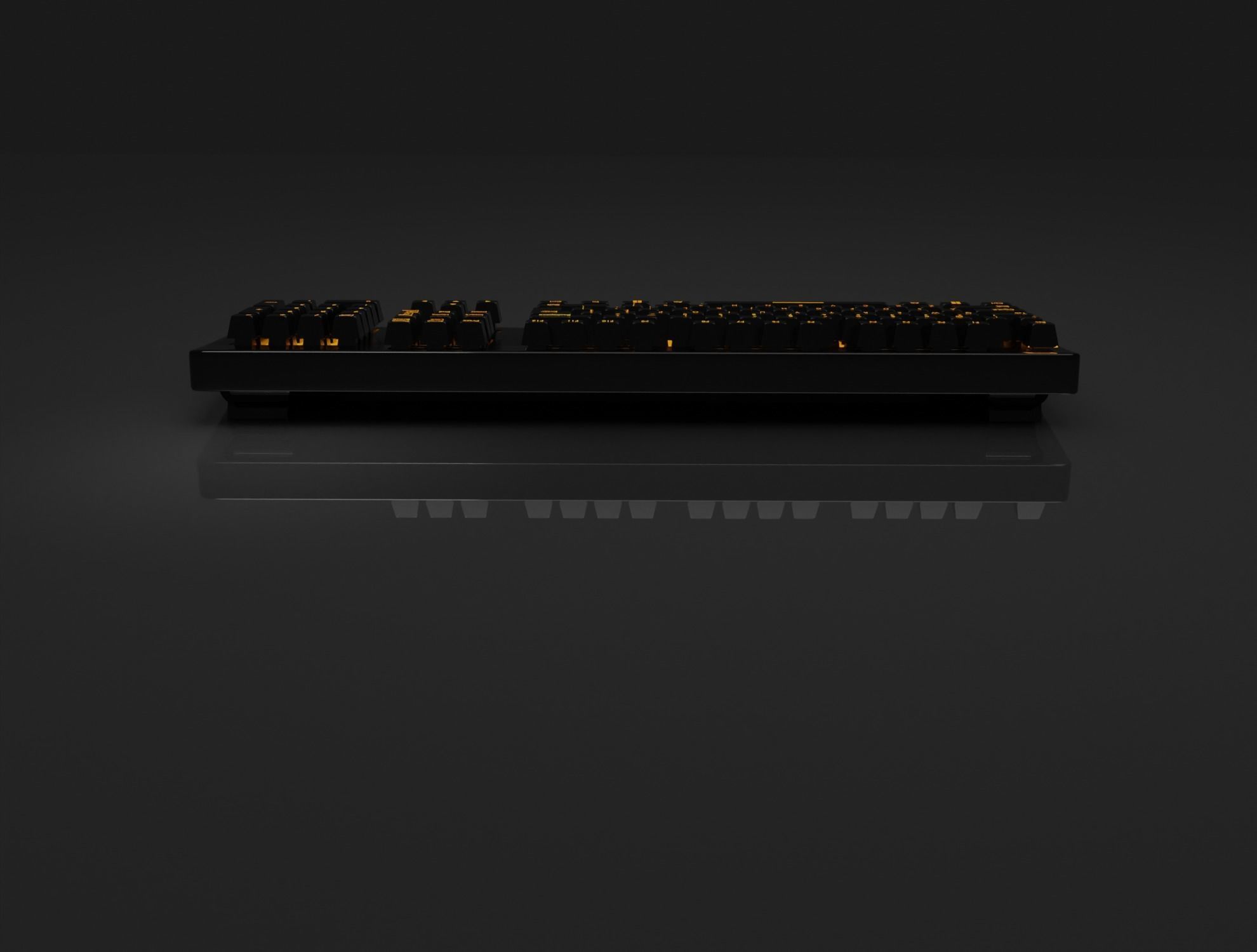Gaming RGB Keyboard Low-poly 3D model_6