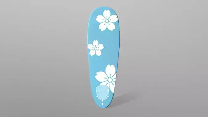 Surfboard Low Poly 37 