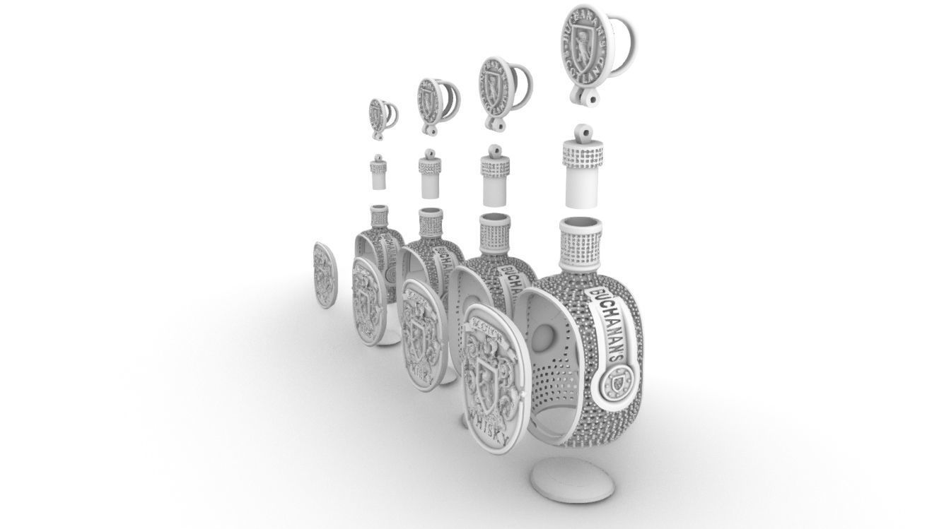 buchanans bottle 3D print model_2