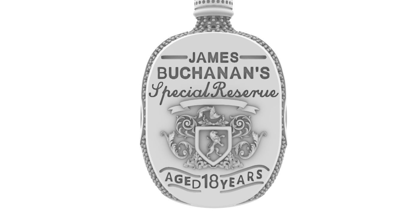 buchanans bottle 3D print model_4