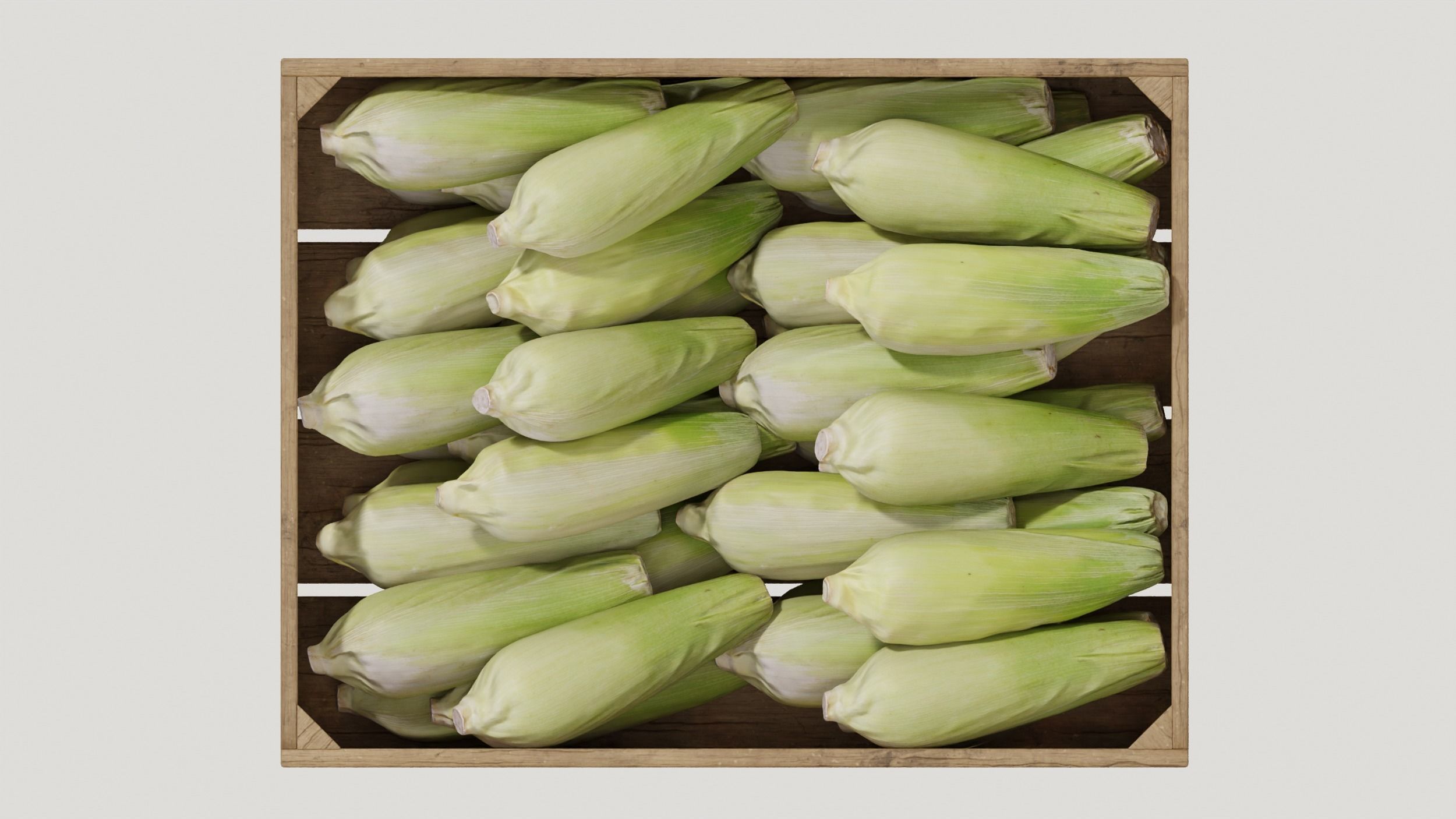 corn crates 3D model_4