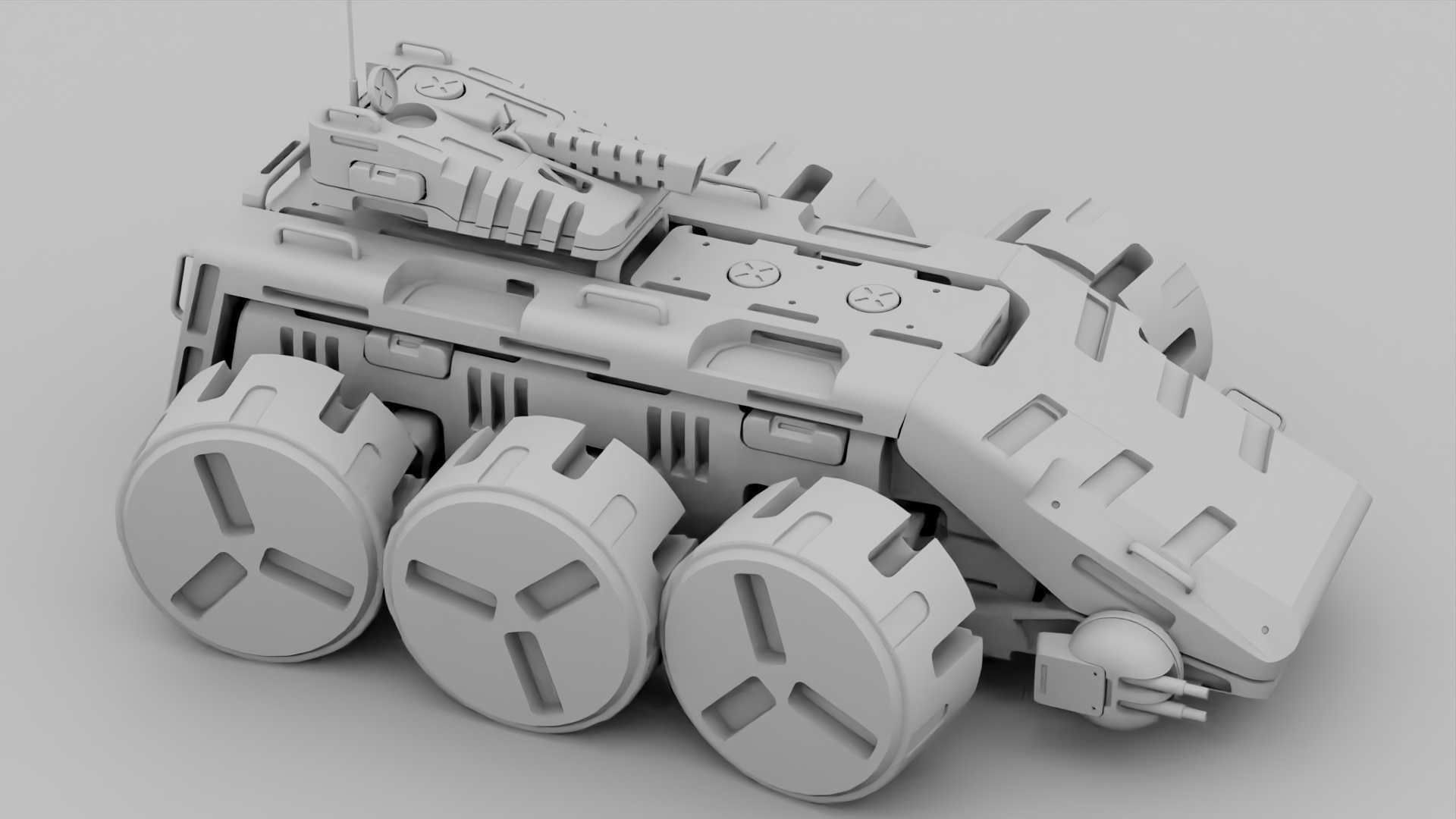 SCII-fI MILITARY VEHICLE RIGGED 3D model_42