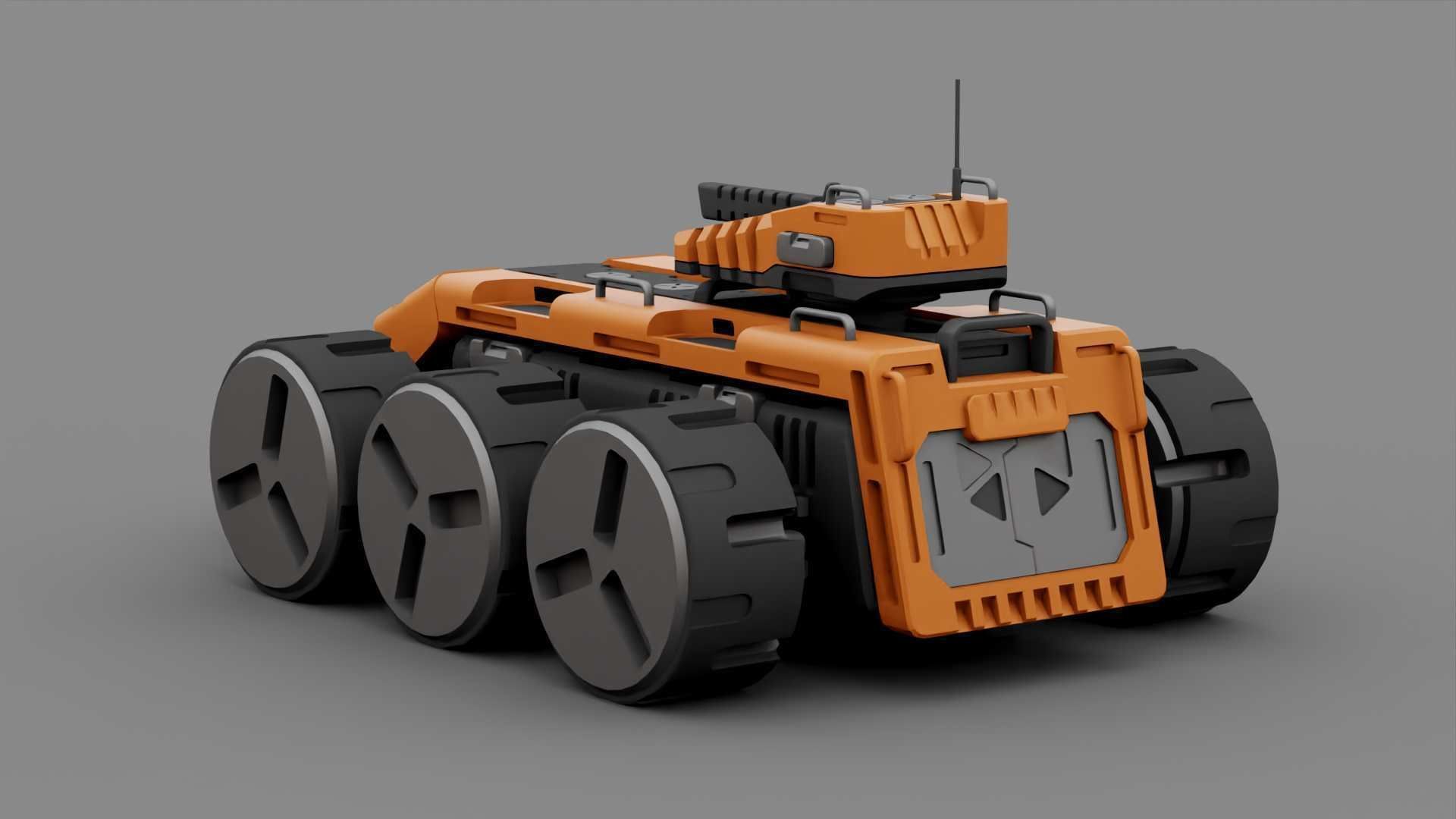 SCII-fI MILITARY VEHICLE RIGGED 3D model_12