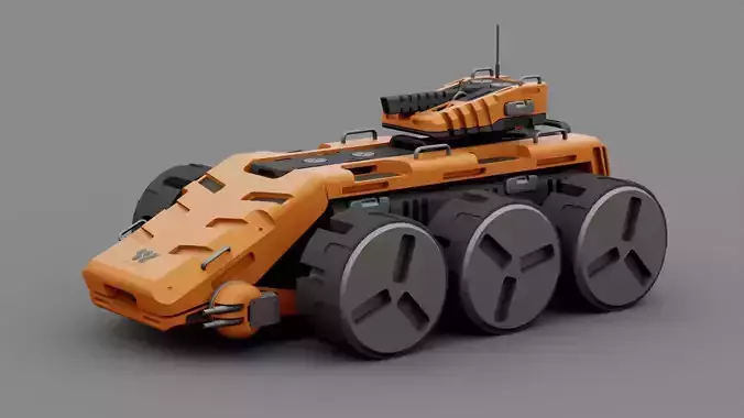 SCII-fI MILITARY VEHICLE RIGGED