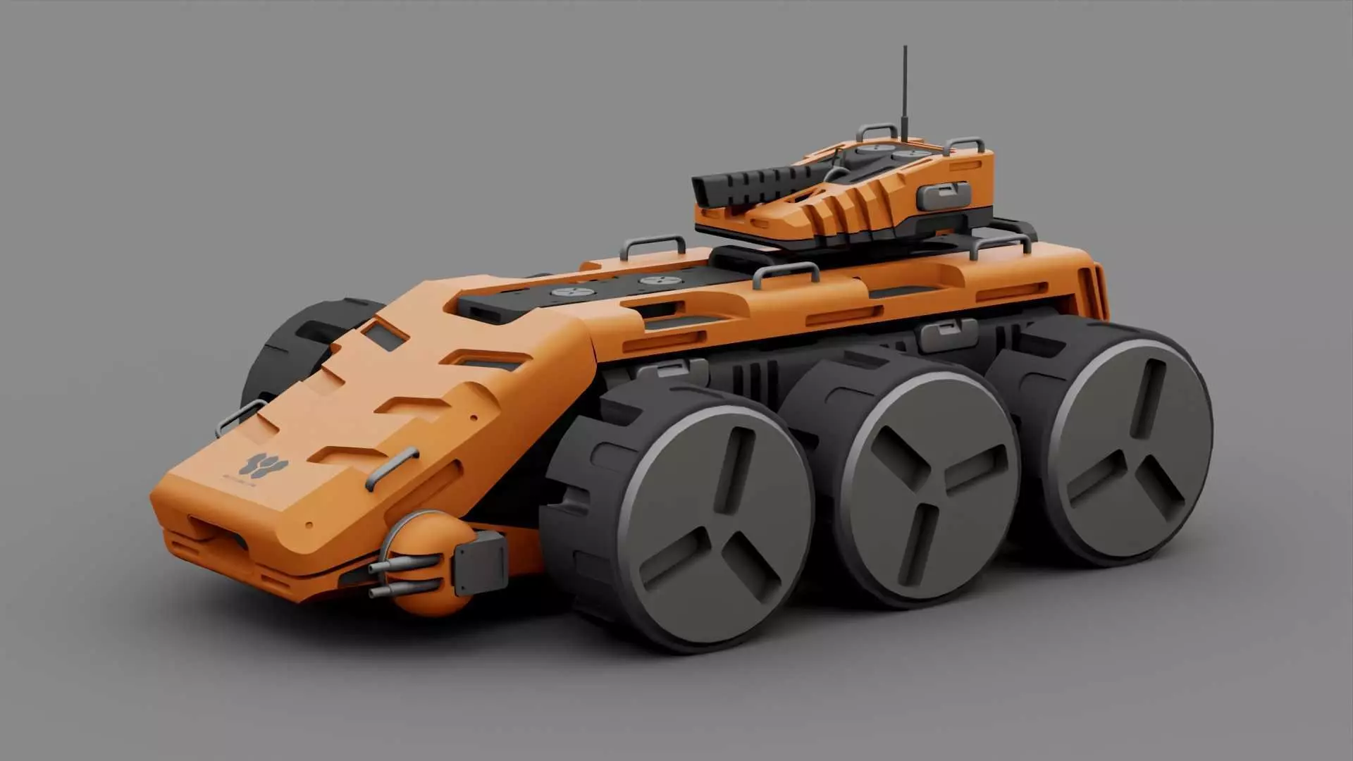 SCII-fI MILITARY VEHICLE RIGGED 3D model_0