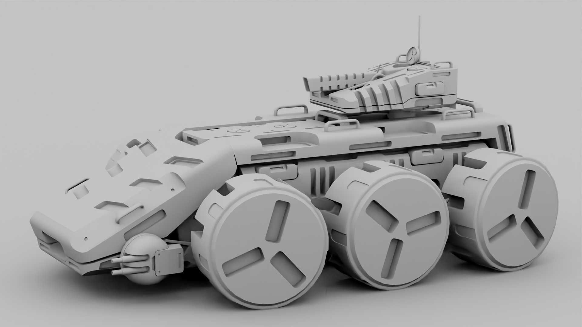 SCII-fI MILITARY VEHICLE RIGGED 3D model_39