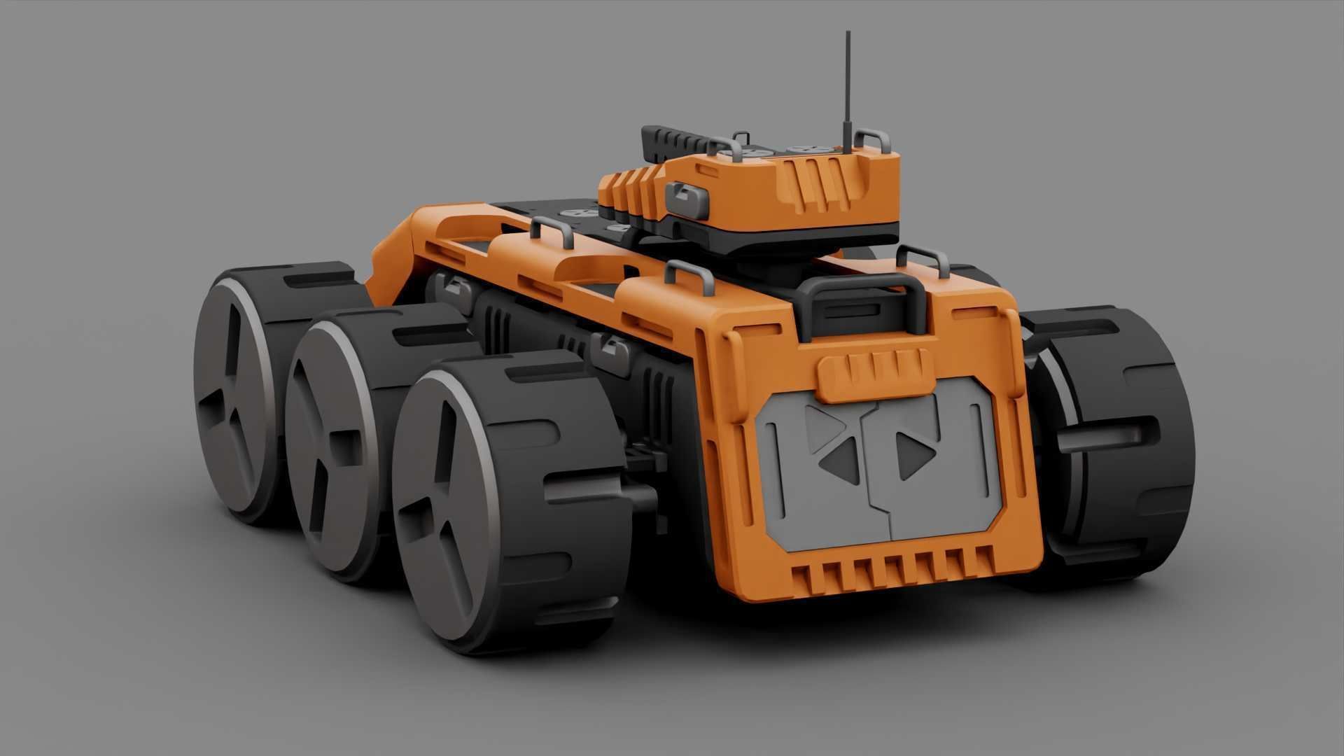 SCII-fI MILITARY VEHICLE RIGGED 3D model_14