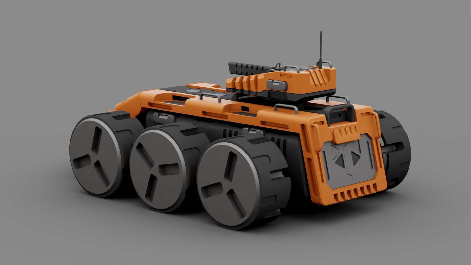 SCII-fI MILITARY VEHICLE RIGGED 3D model_11