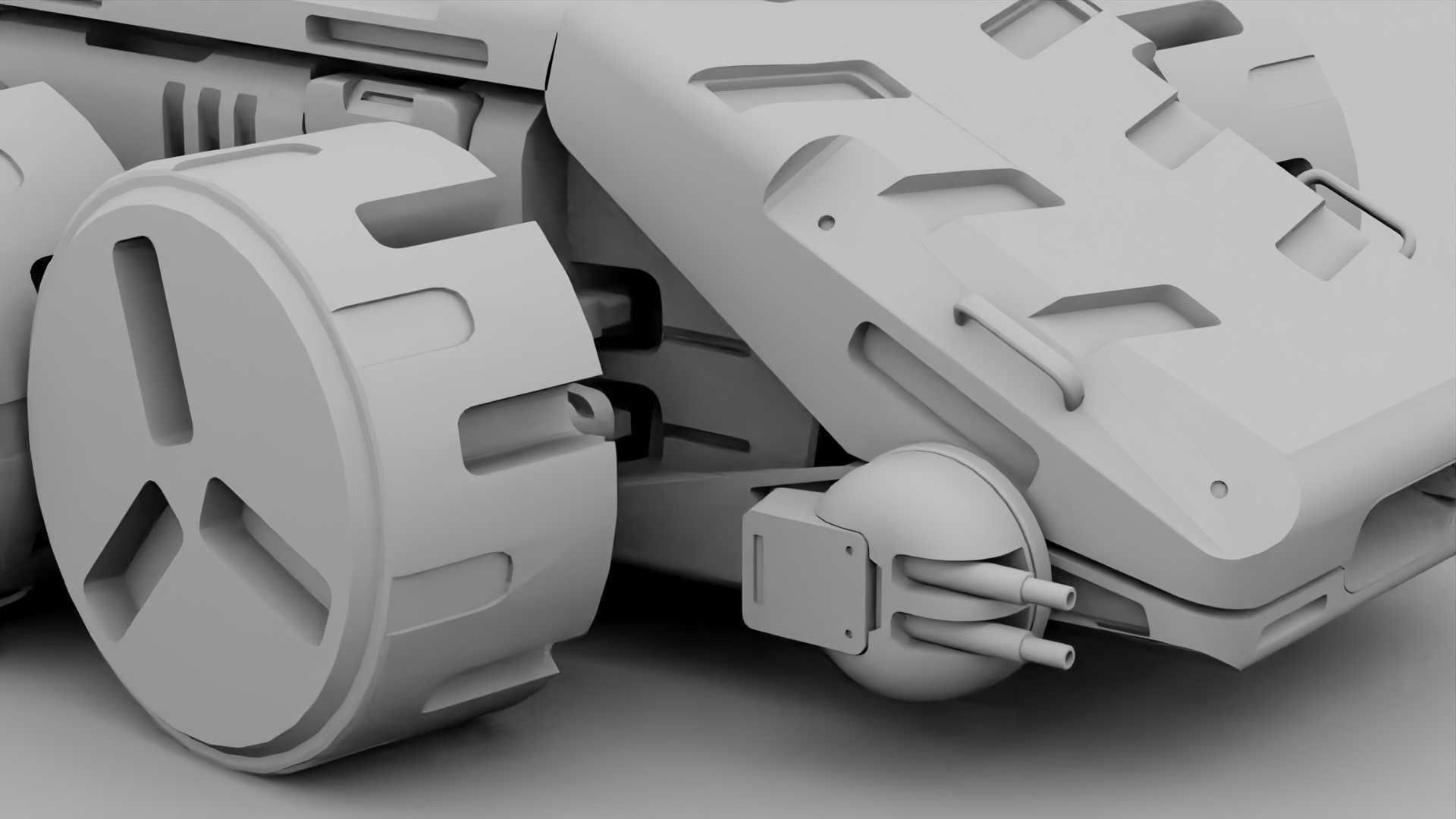 SCII-fI MILITARY VEHICLE RIGGED 3D model_43