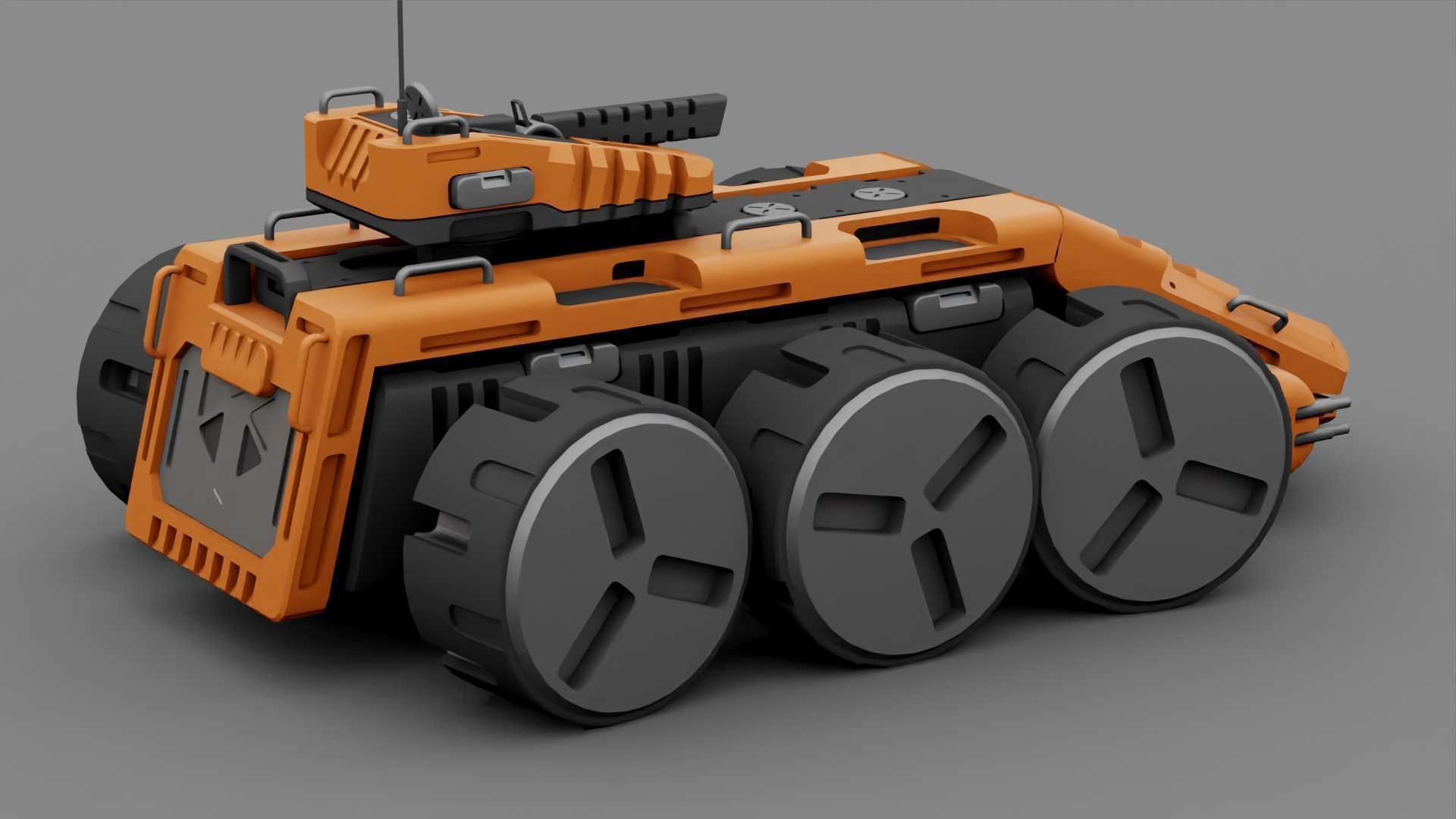 SCII-fI MILITARY VEHICLE RIGGED 3D model_22