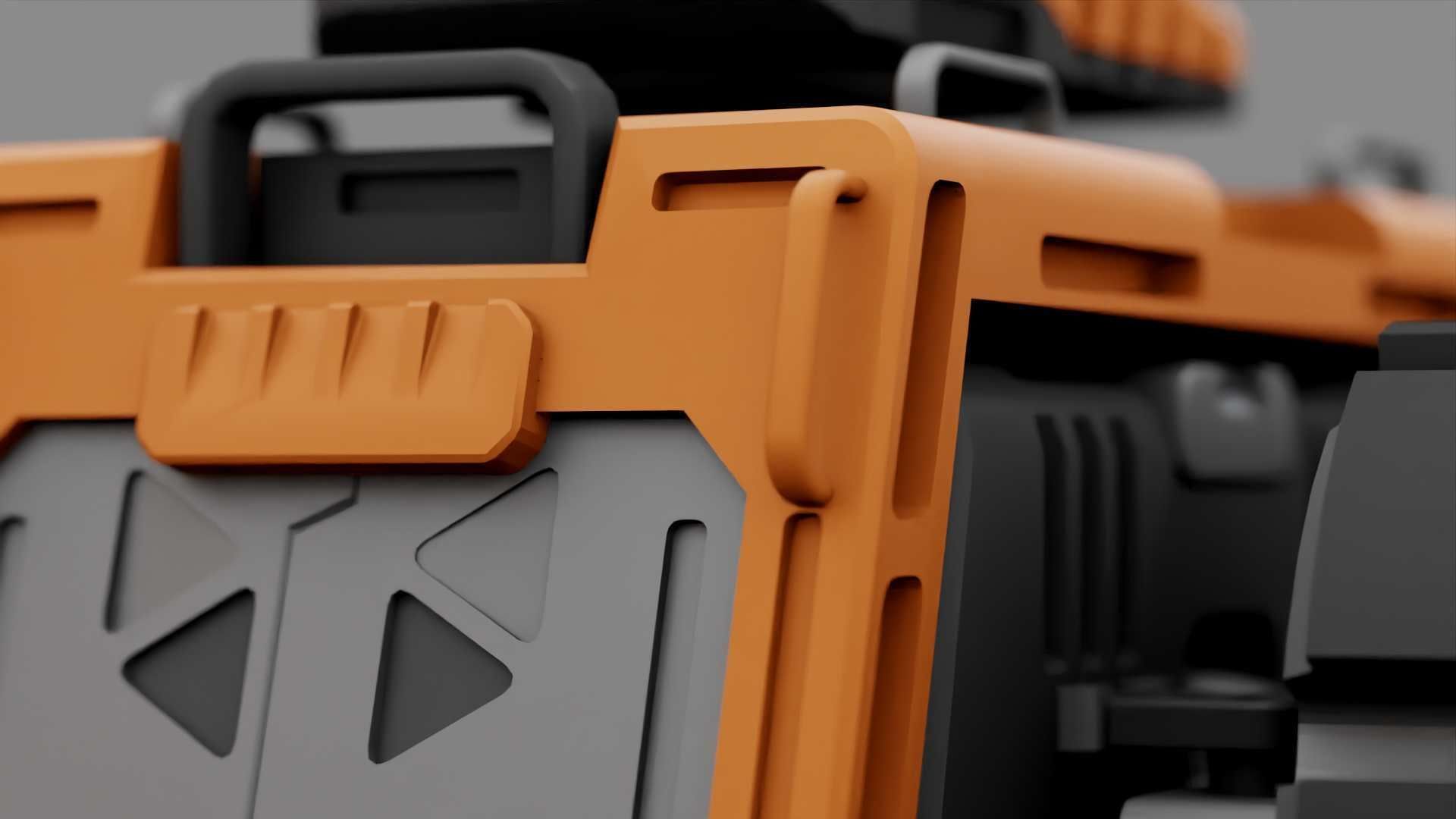 SCII-fI MILITARY VEHICLE RIGGED 3D model_35