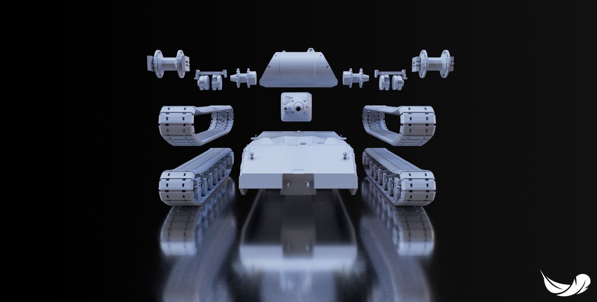 MAUS TANK - 1-35 - 1-50 - 1-72 3D print model_1