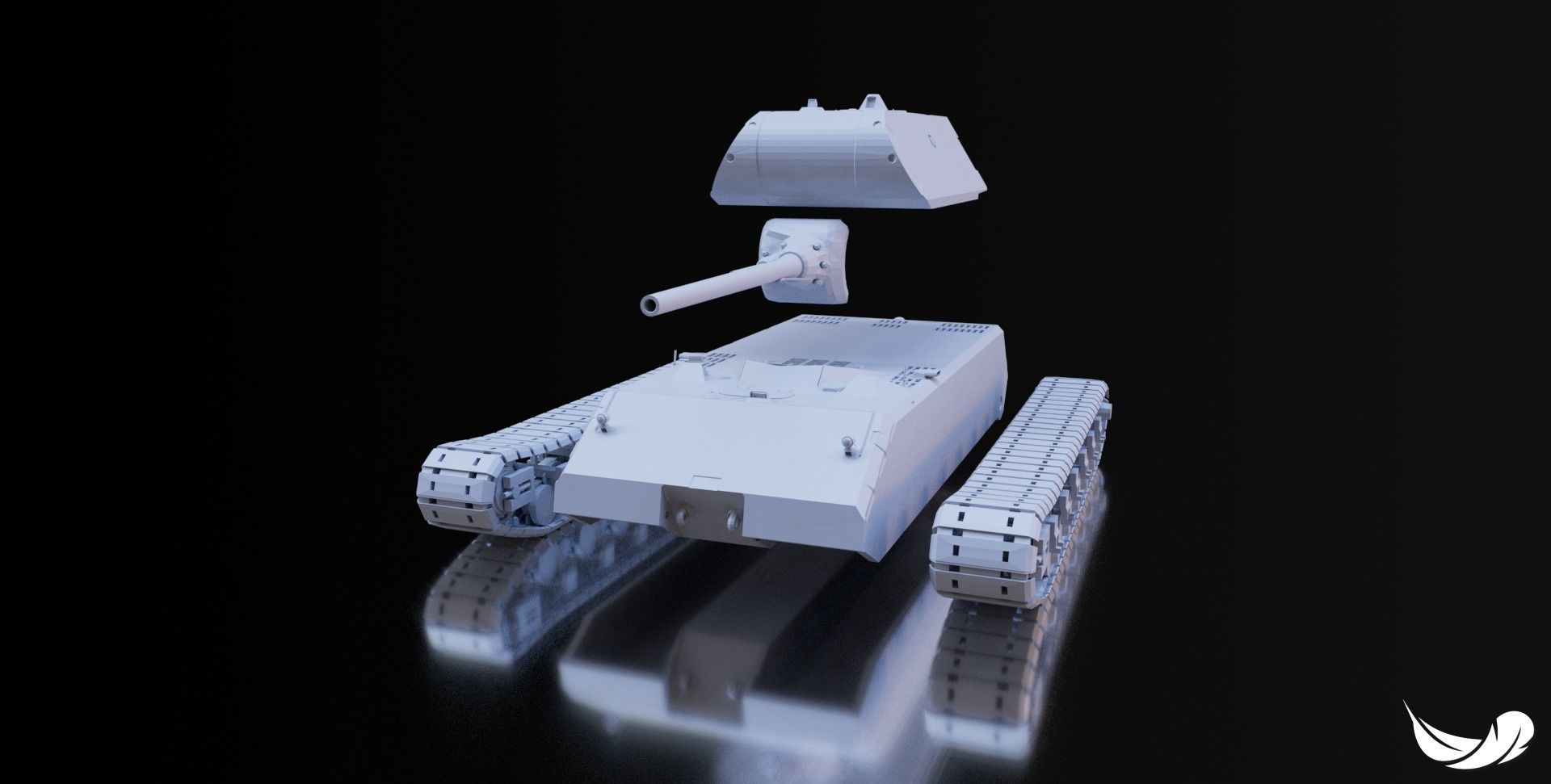 MAUS TANK - 1-35 - 1-50 - 1-72 3D print model_2