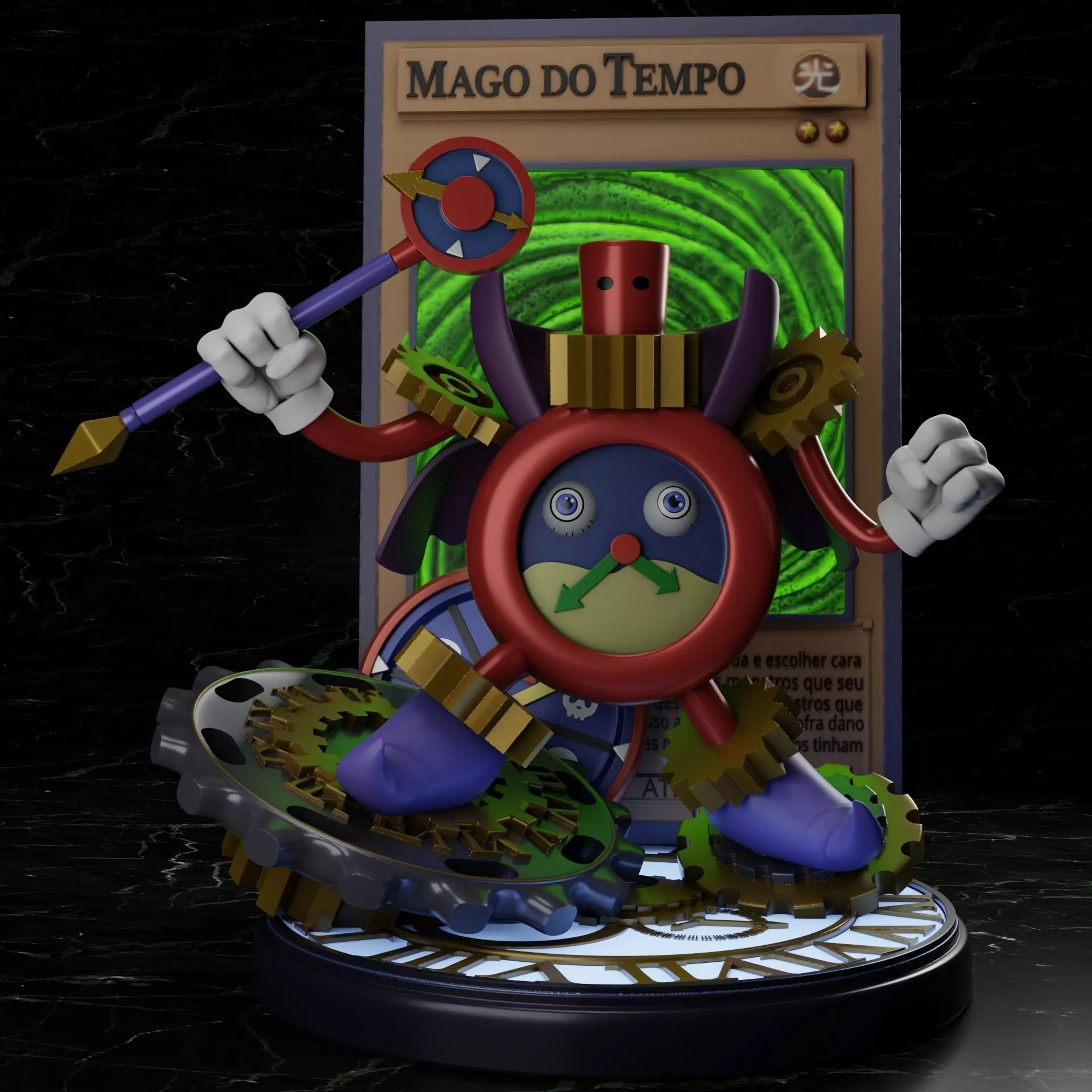 WIZARD OF TIME YUGIOH 3D print model