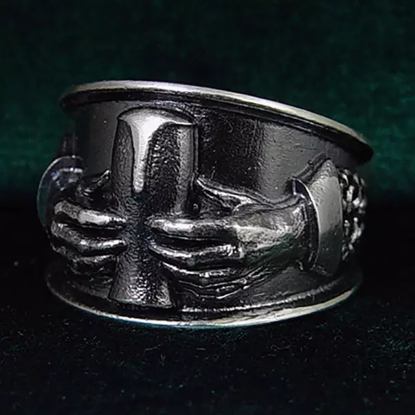 Jewelry Beer Claddagh ring 3D model_0