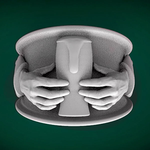 Jewelry Beer Claddagh ring 3D model_1