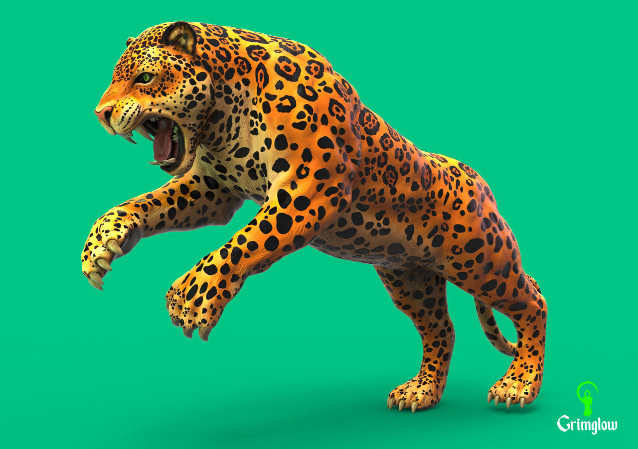 Jaguar   3D print model_3