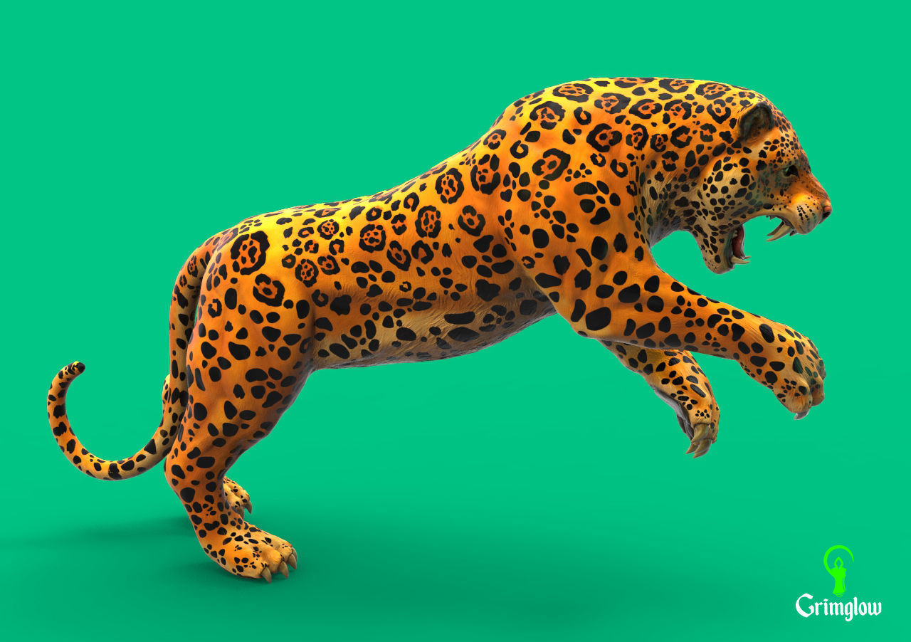 Jaguar   3D print model_2