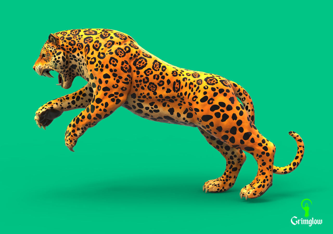 Jaguar   3D print model_6