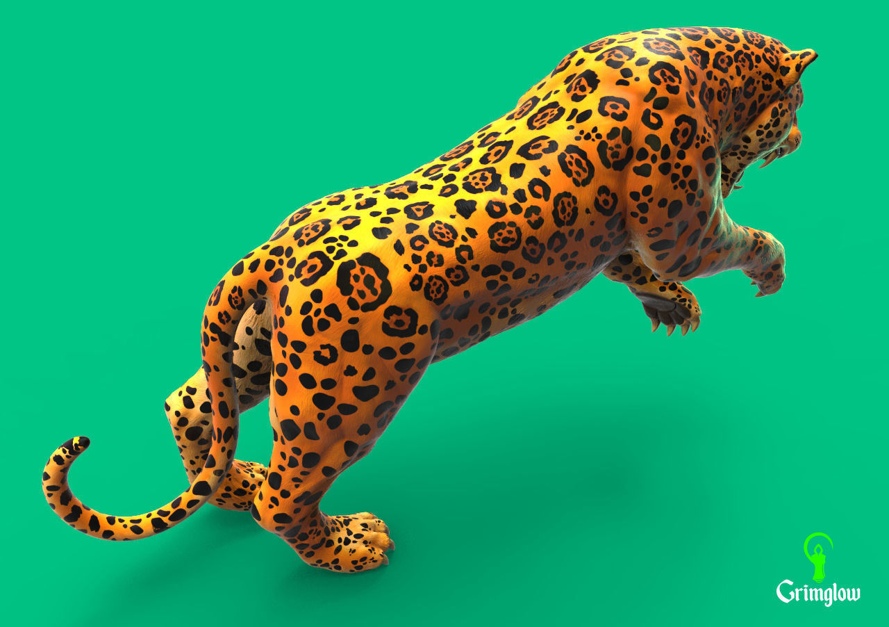 Jaguar   3D print model_5