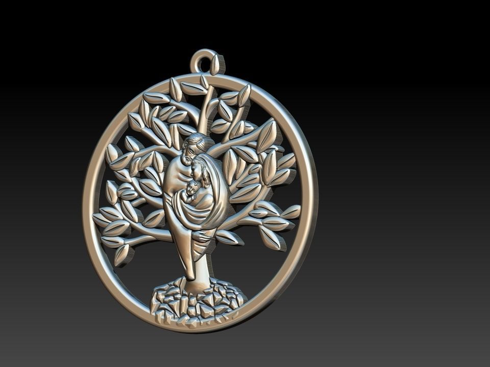 Holy Family Tree 3D print model_14