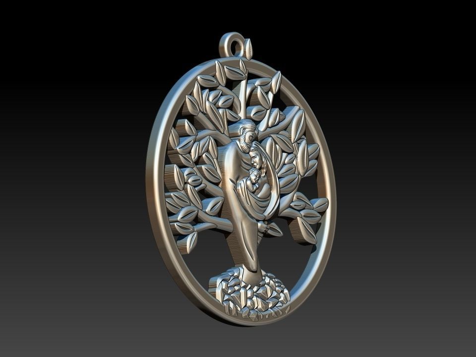 Holy Family Tree 3D print model_2