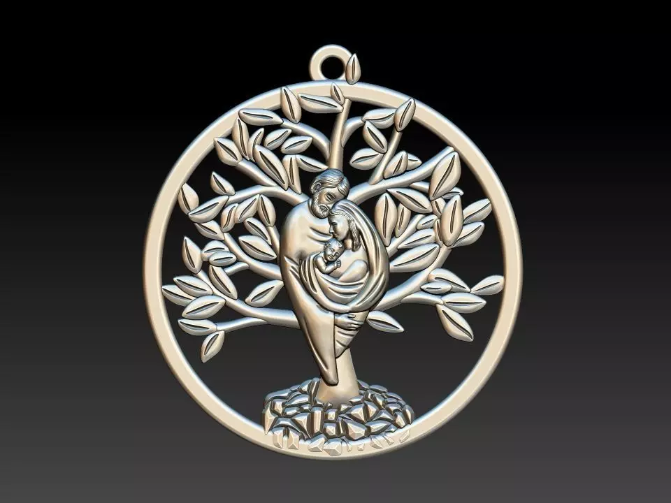 Holy Family Tree 3D print model_0
