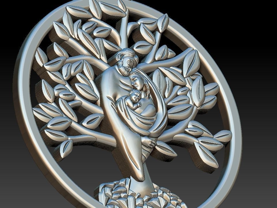 Holy Family Tree 3D print model_19