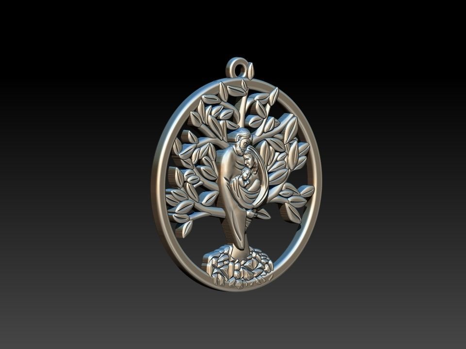 Holy Family Tree 3D print model_6
