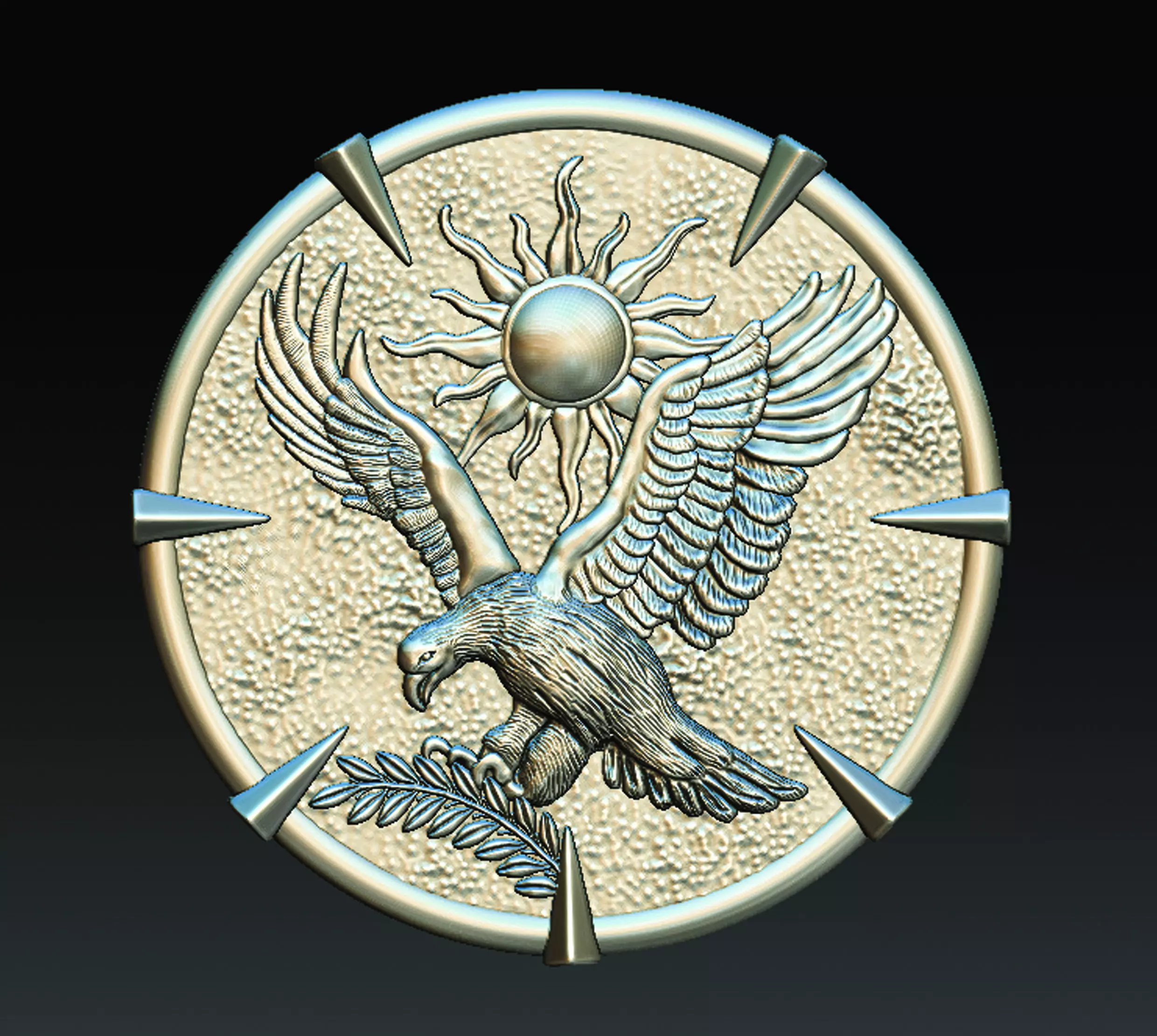 Sun Eagle  3D print model_0