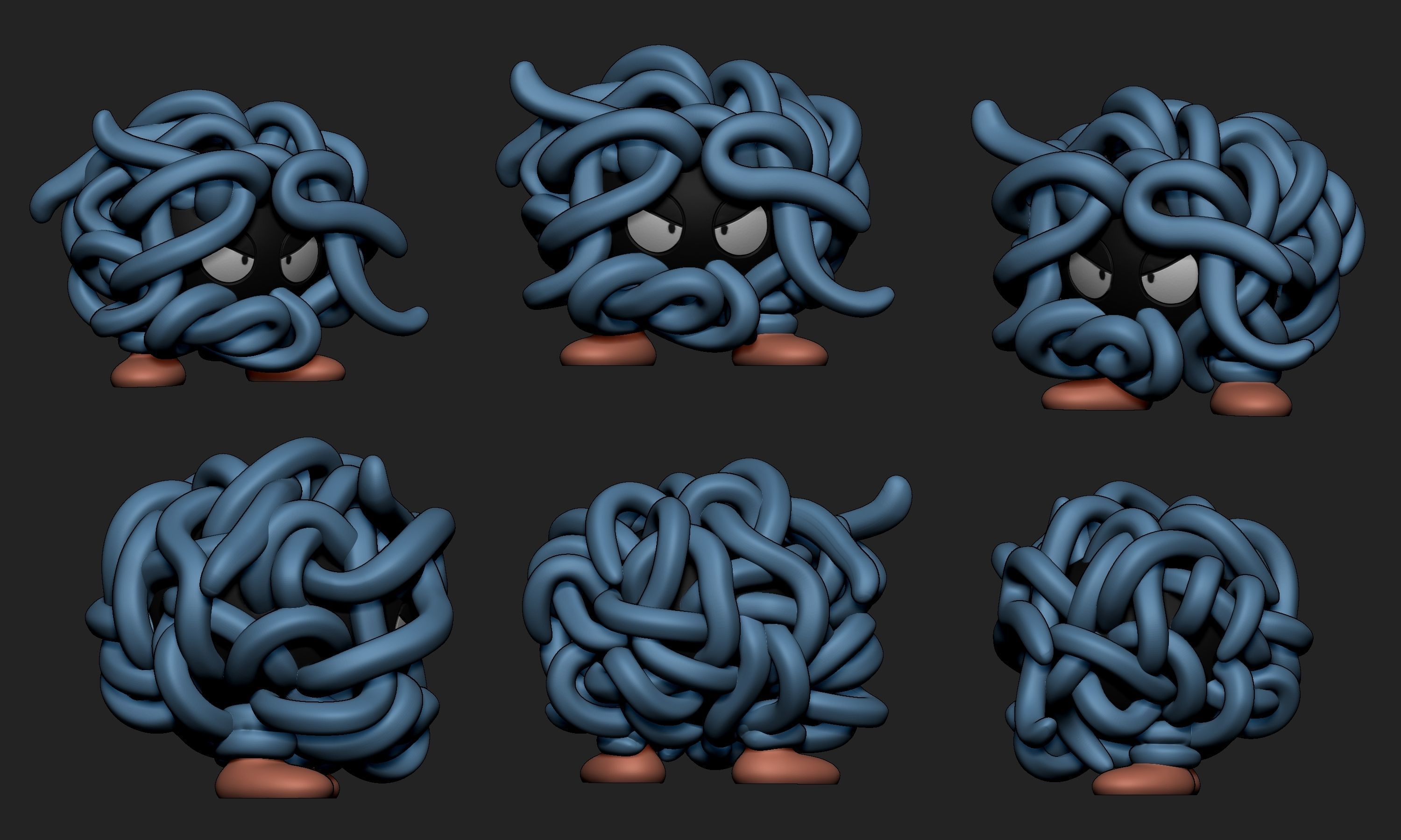 Pokemon - Tangela with 2 poses 3D print model_6