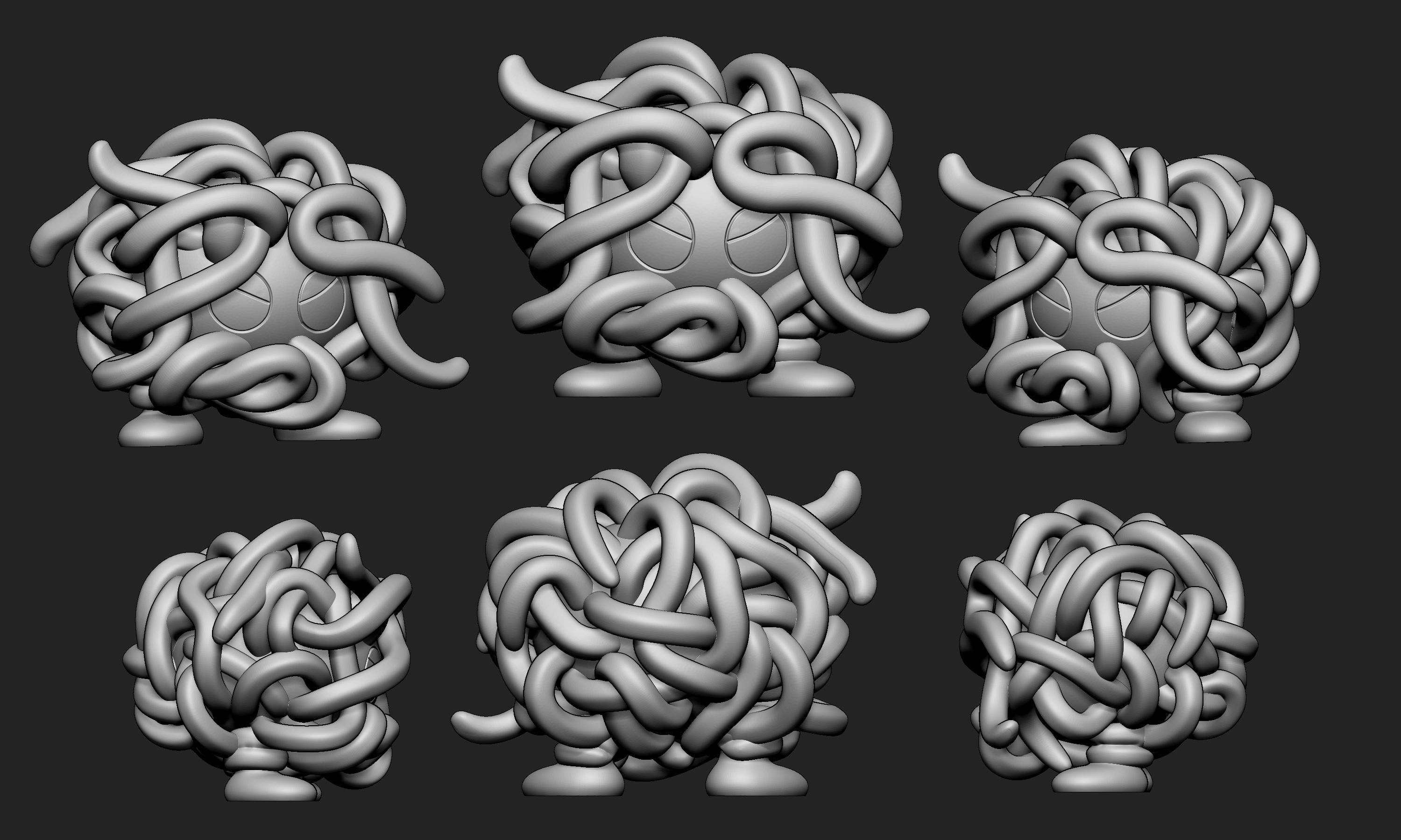 Pokemon - Tangela with 2 poses 3D print model_8