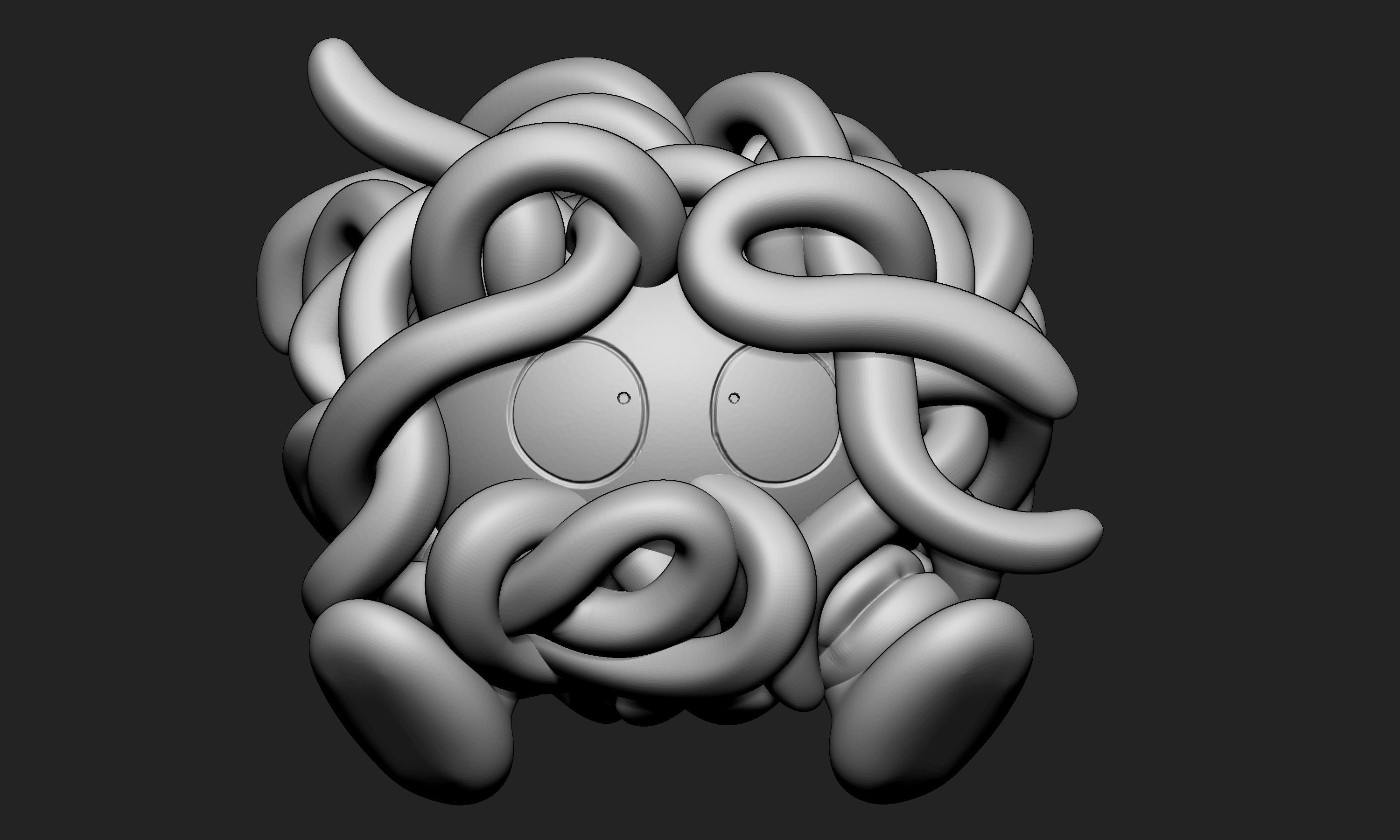 Pokemon - Tangela with 2 poses 3D print model_3