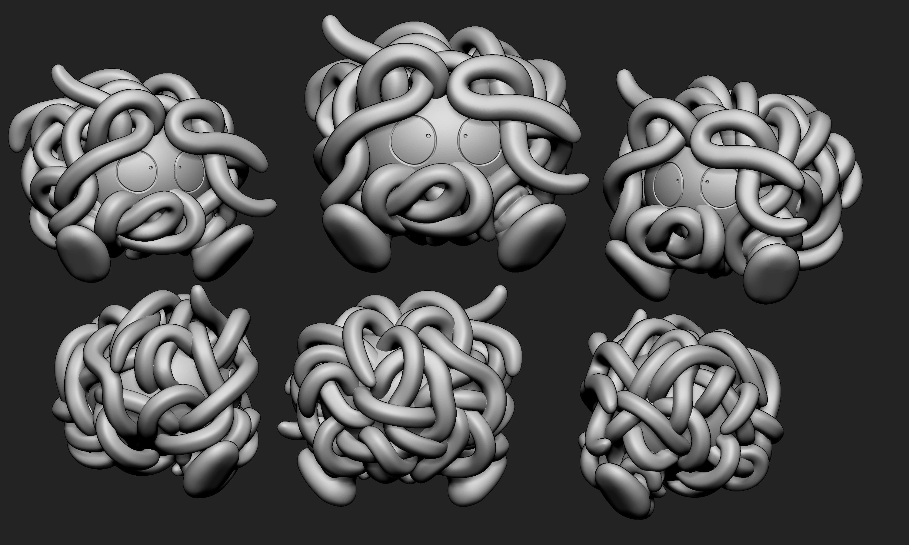 Pokemon - Tangela with 2 poses 3D print model_4