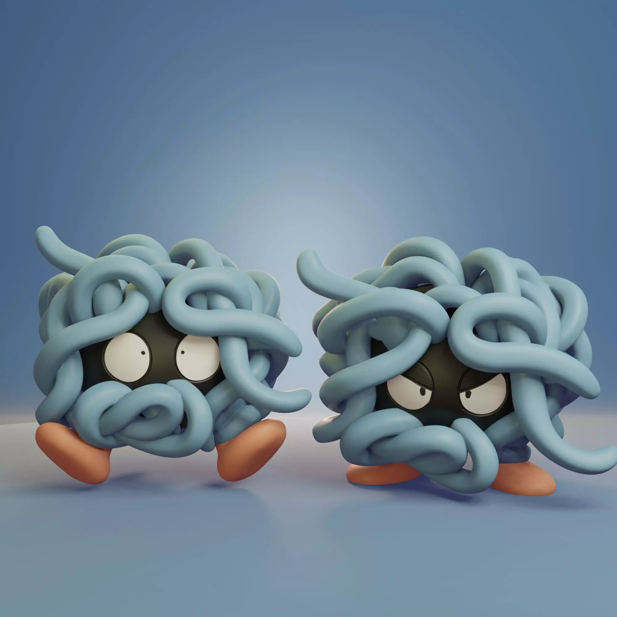 Pokemon - Tangela with 2 poses 3D print model_0