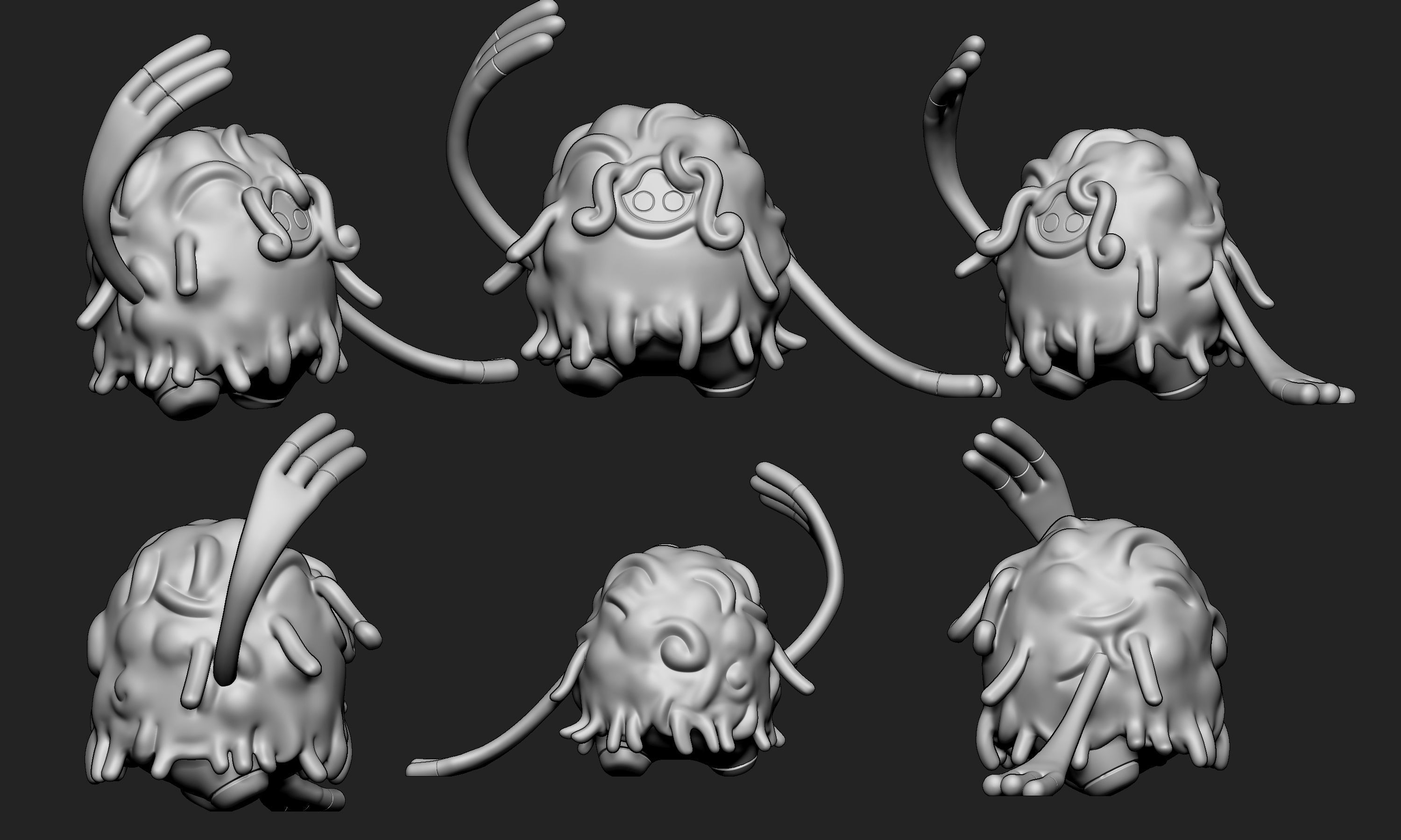 Pokemon - Tangela and Tangrowth with 2 poses 3D print model_9