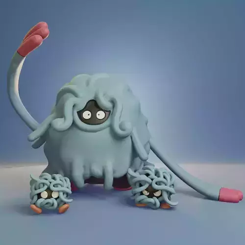 Pokemon - Tangela and Tangrowth with 2 poses