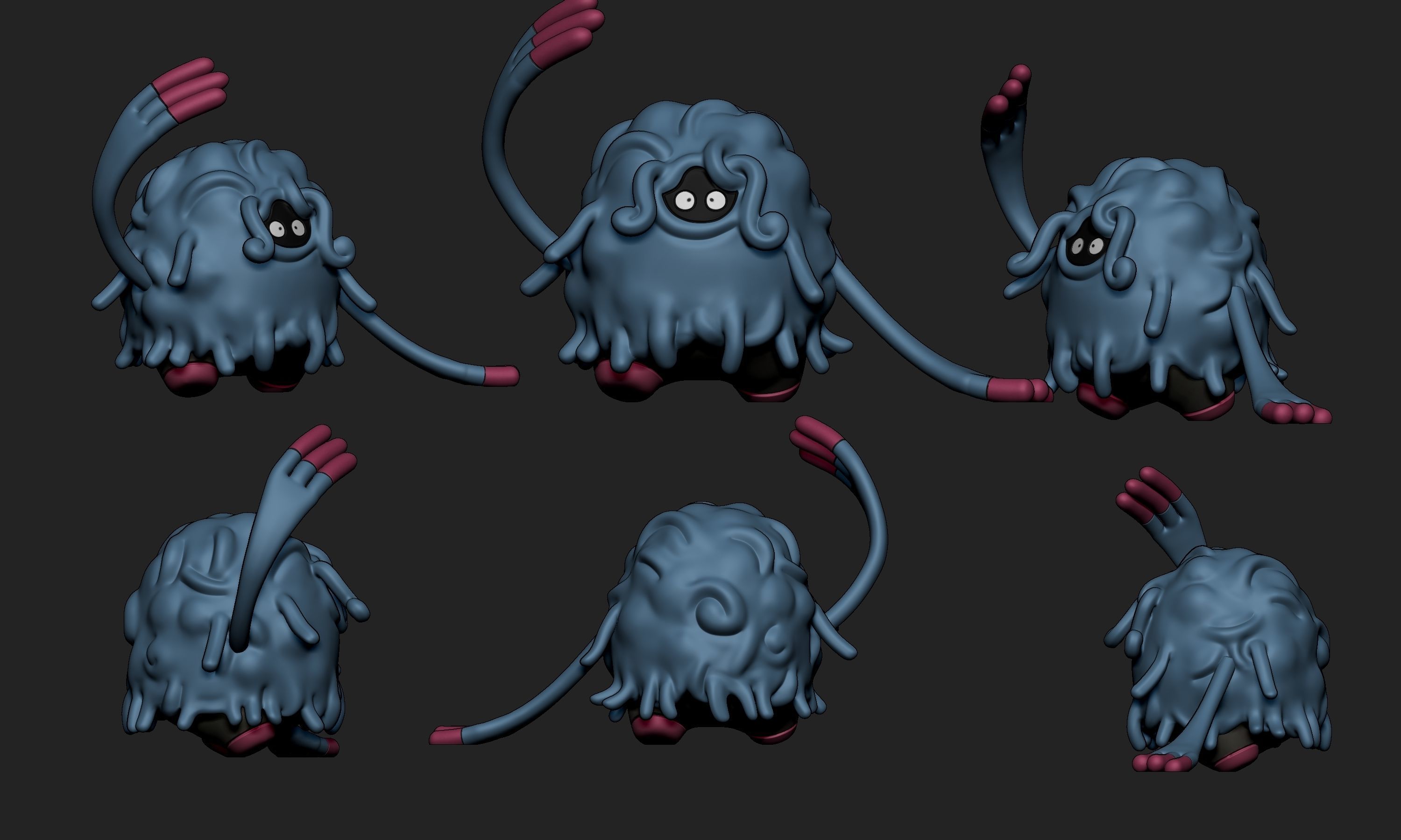 Pokemon - Tangela and Tangrowth with 2 poses 3D print model_7