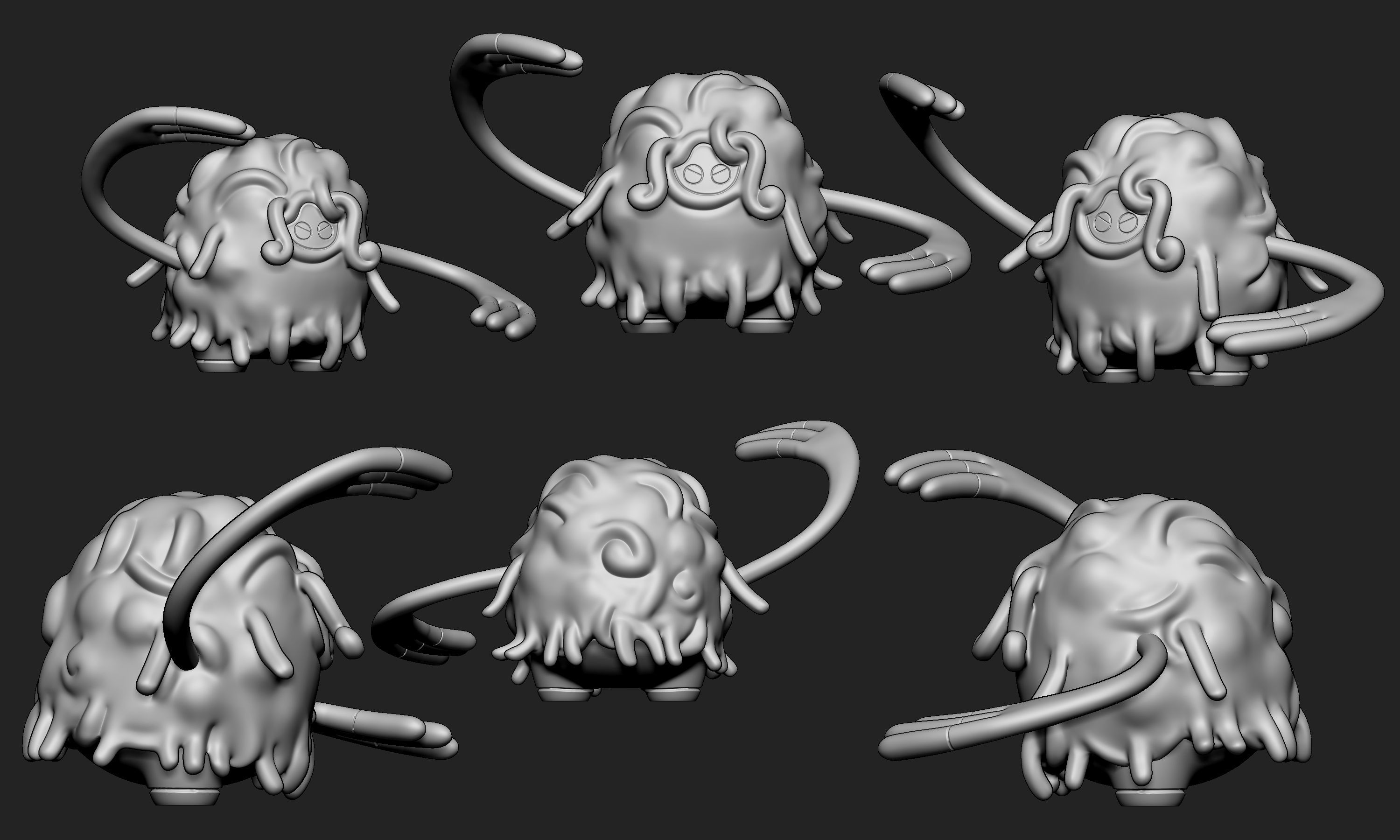 Pokemon - Tangela and Tangrowth with 2 poses 3D print model_8