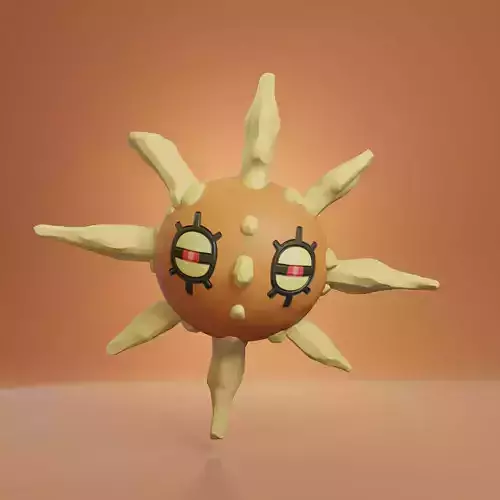 Pokemon - Solrock with base