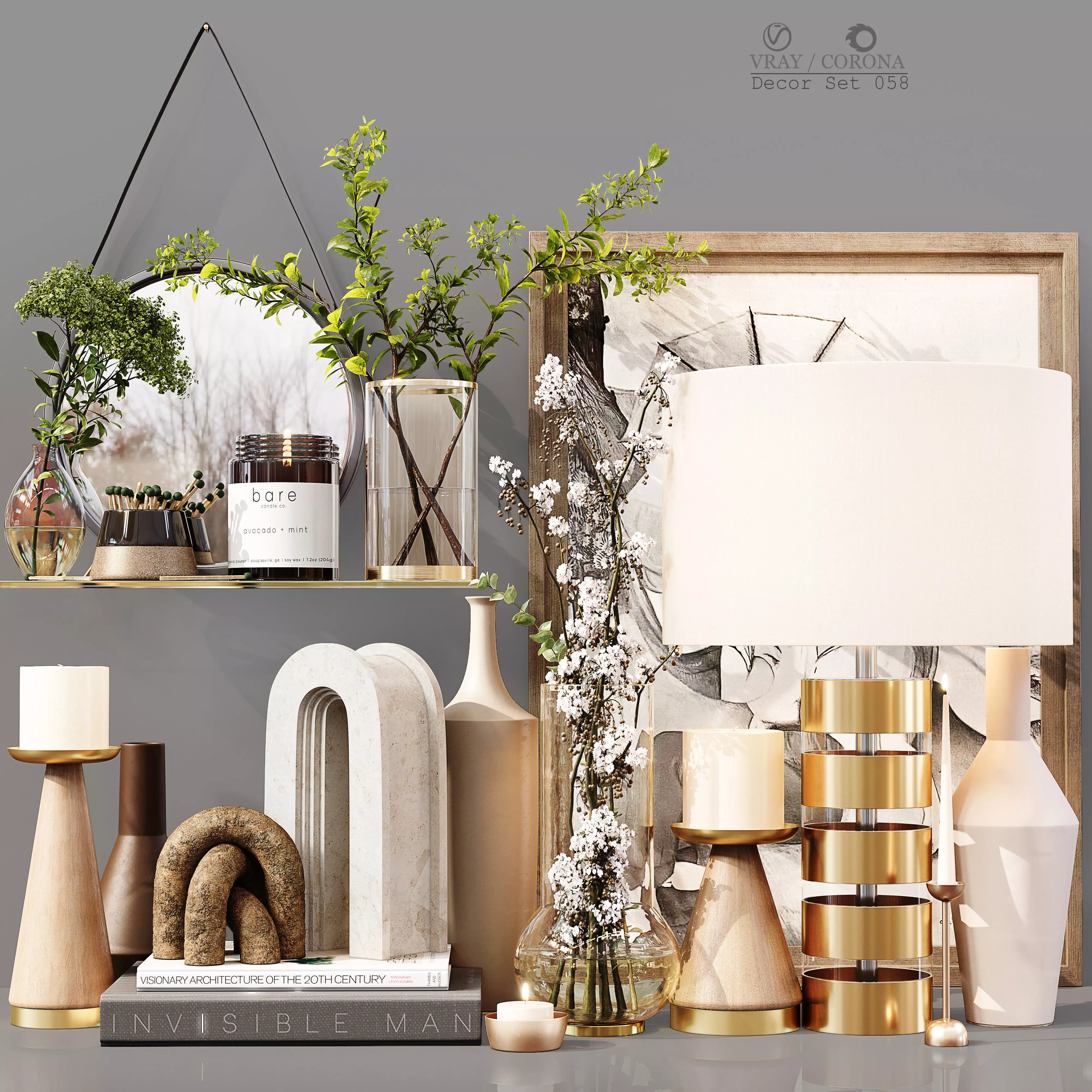 Decor Set 058 3D model_0