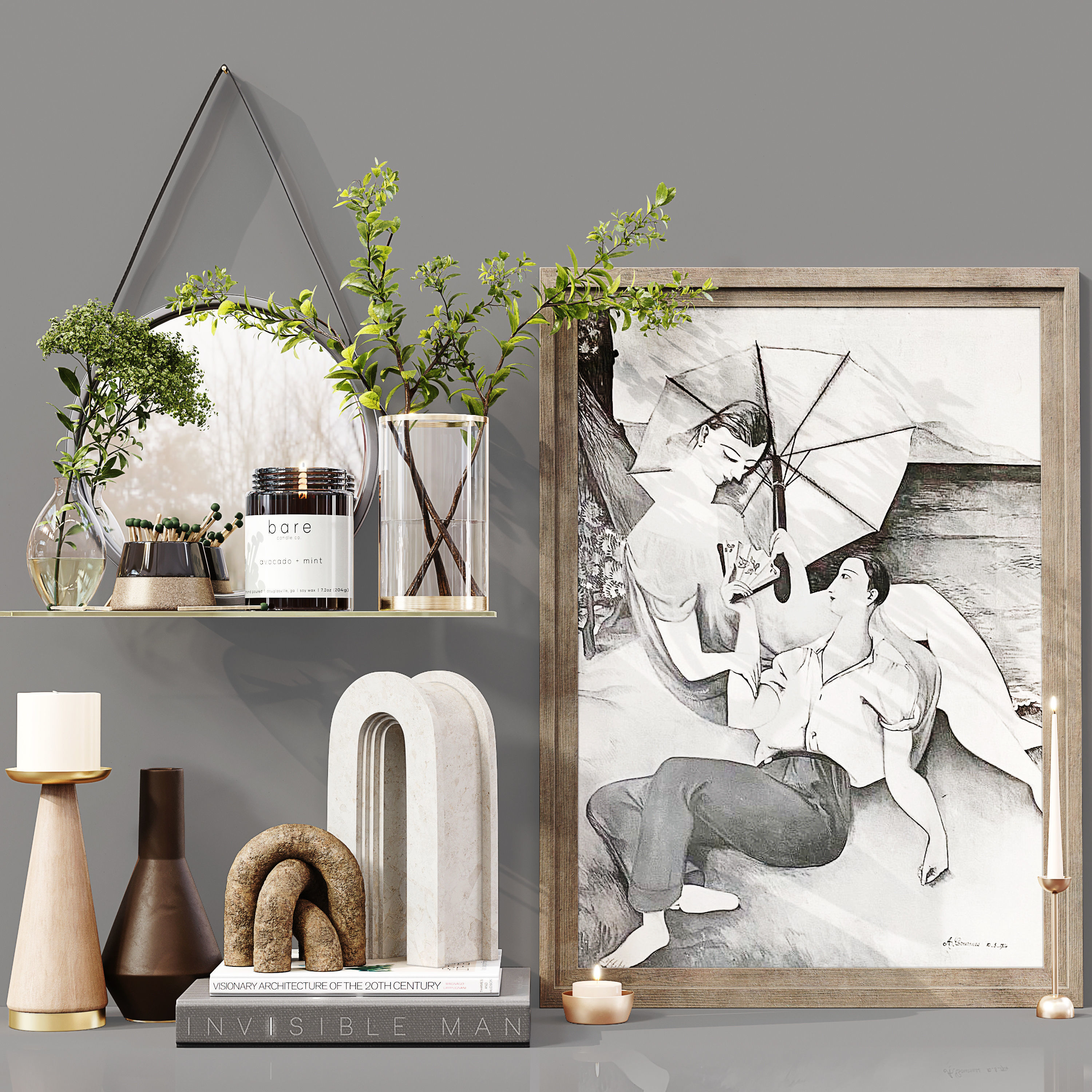 Decor Set 058 3D model_2