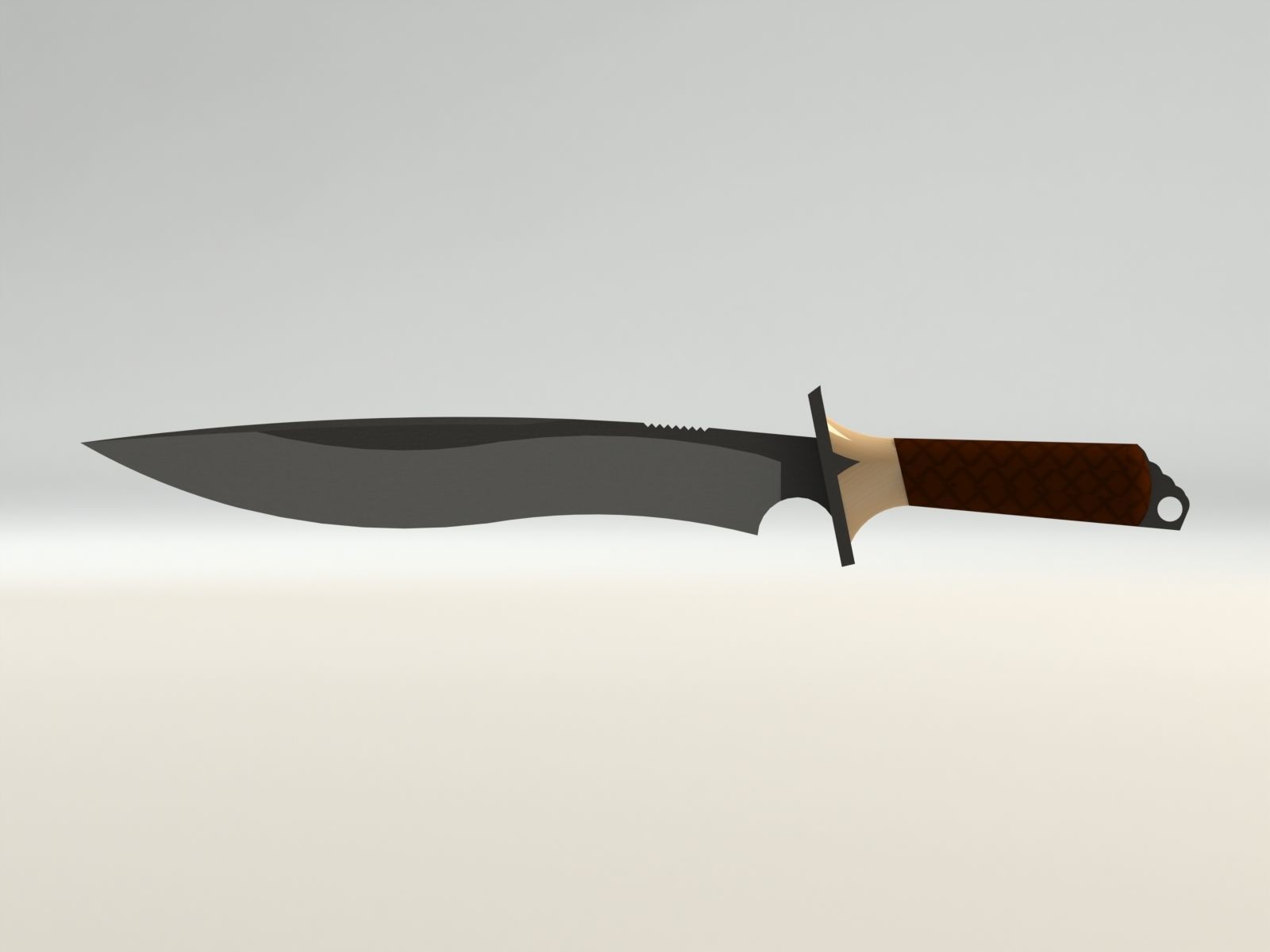 classic knife 3D print model_1