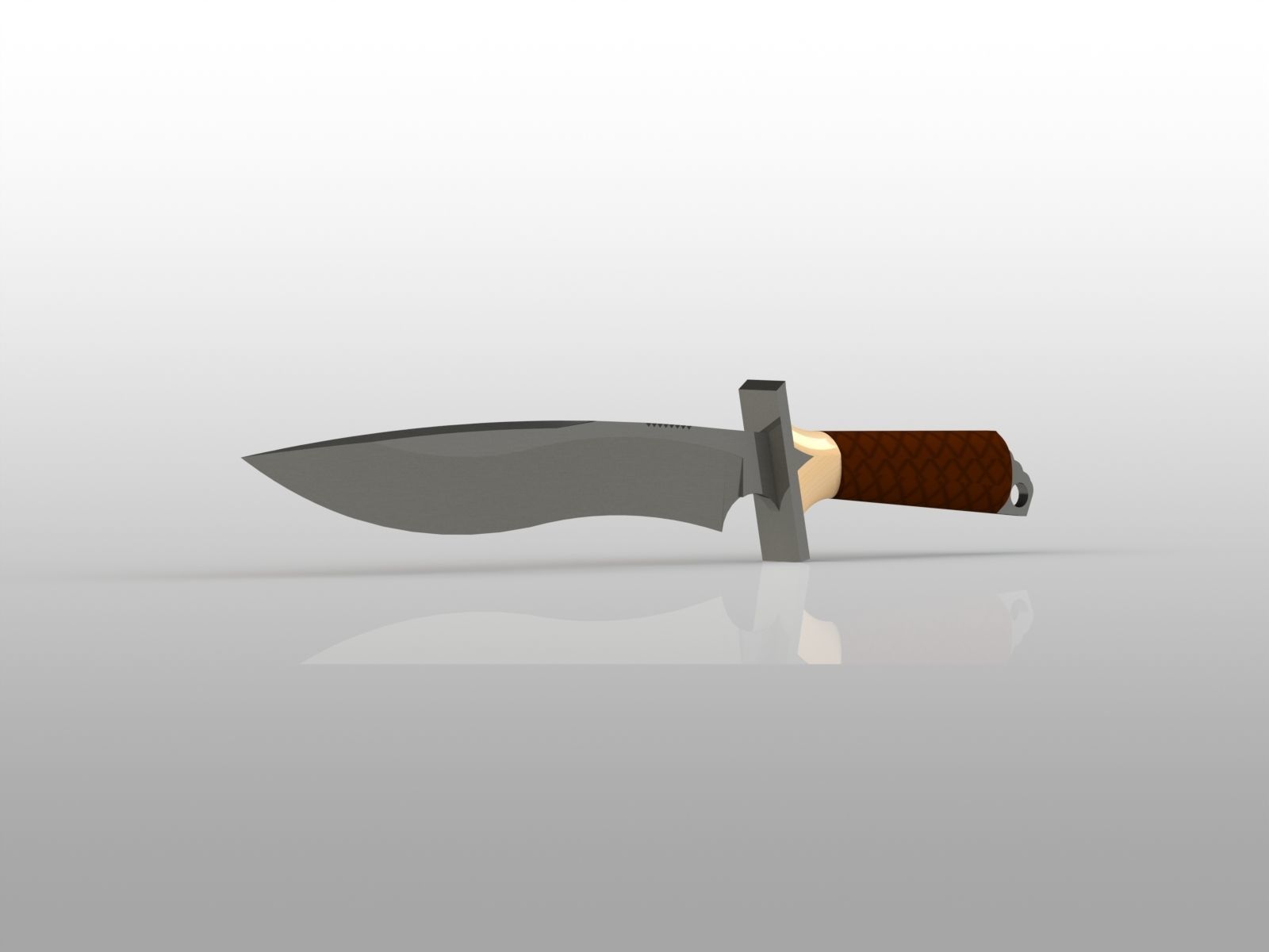 classic knife 3D print model_2