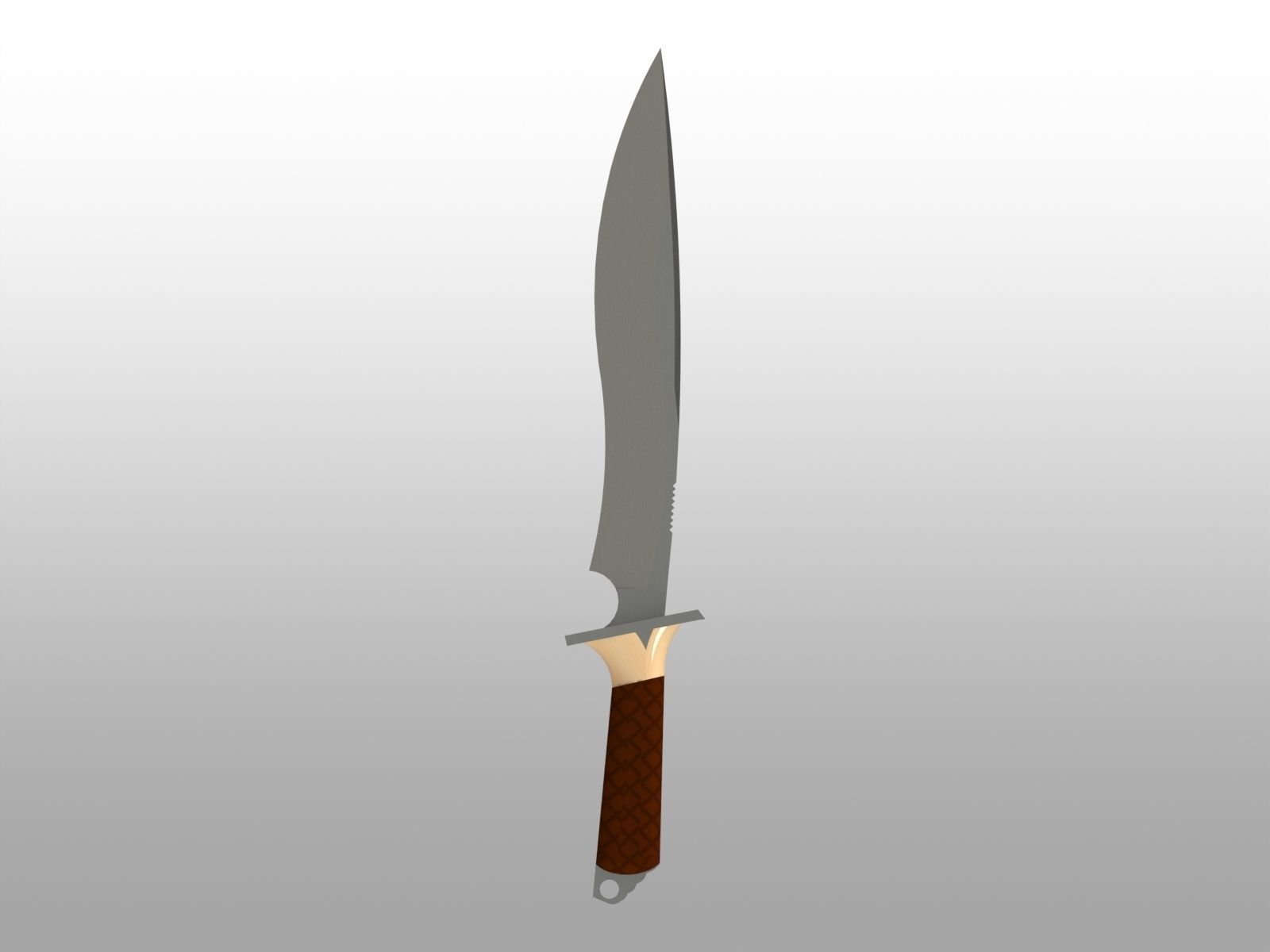 classic knife 3D print model_4