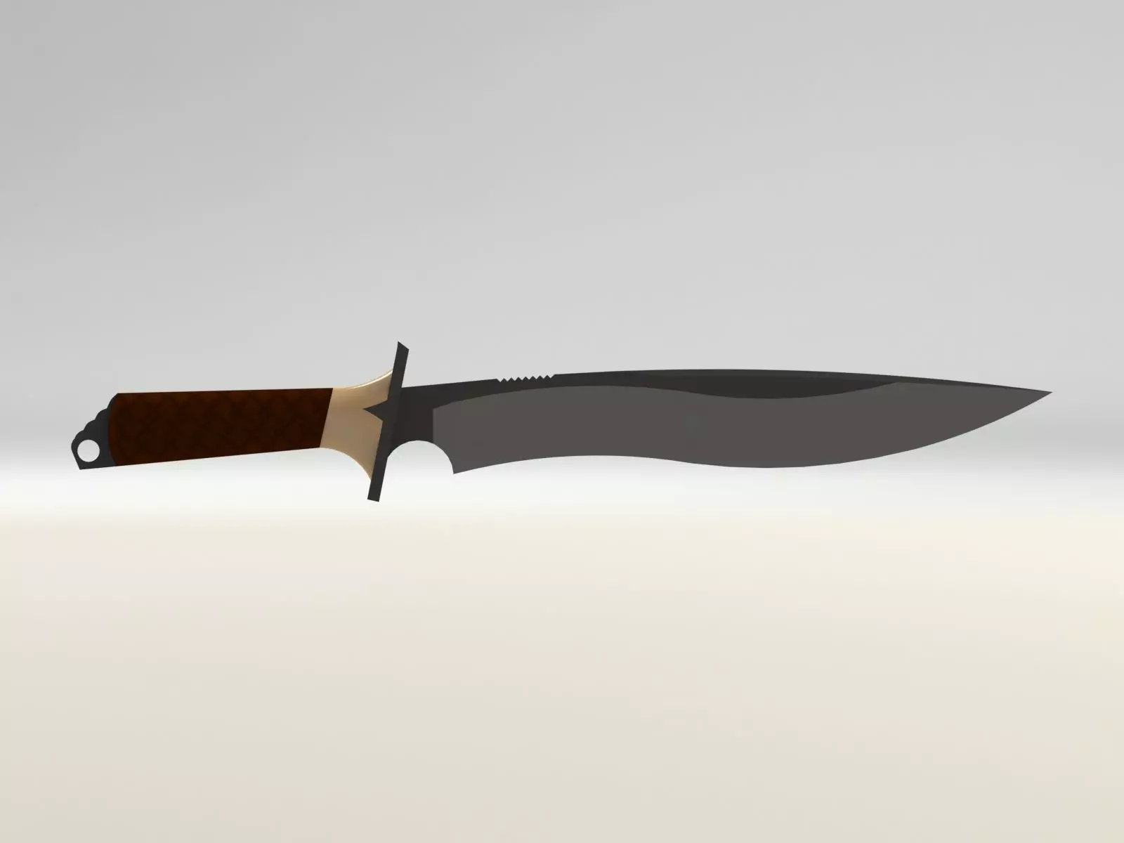 classic knife 3D print model_0
