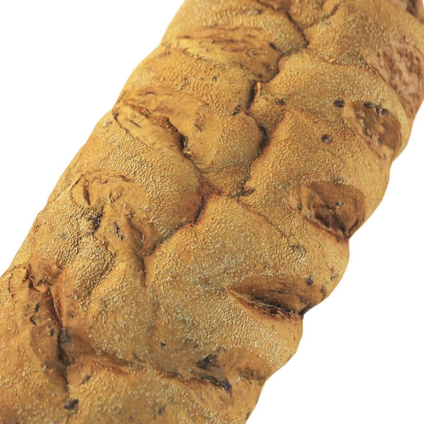 Whole grain bread with seeds Low-poly 3D model_2