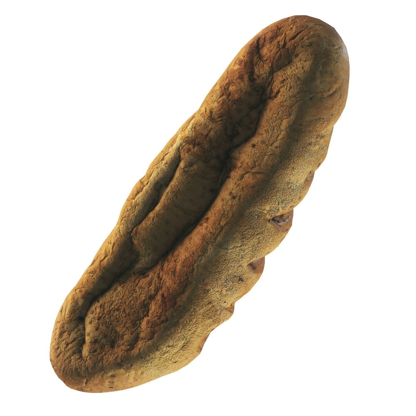 Whole grain bread with seeds Low-poly 3D model_6