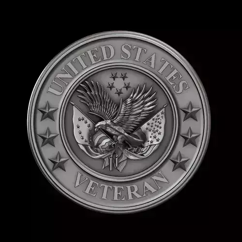 Veteran eagle 3D STL Model for Machine Relief 3D model